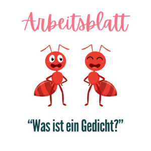 Arbeits- und Lösungsblatt zum Lernvideo "Was ist ein Gedicht?"
